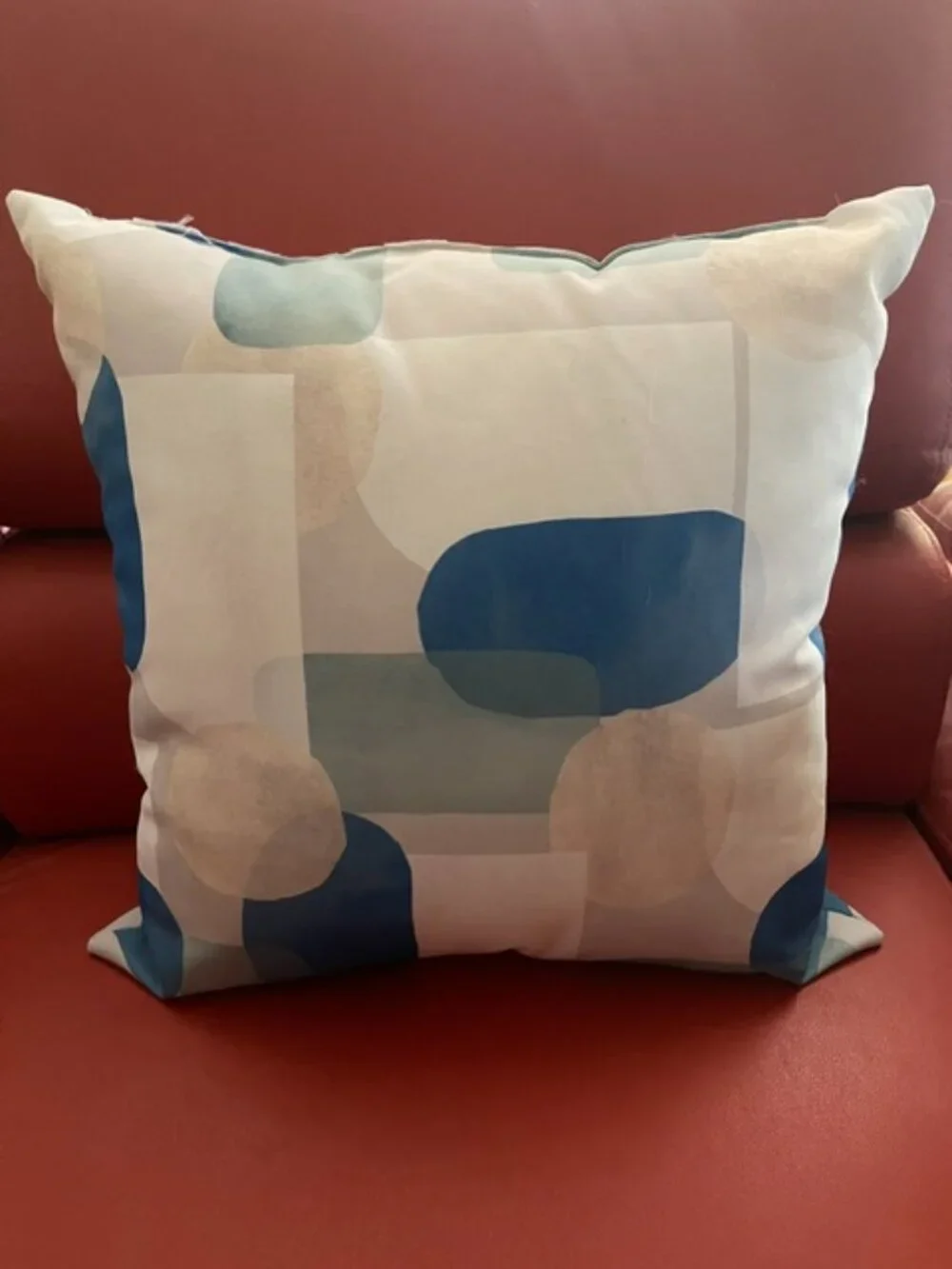 West Elm Graphic Block Print Outdoor Throw Cushion 18